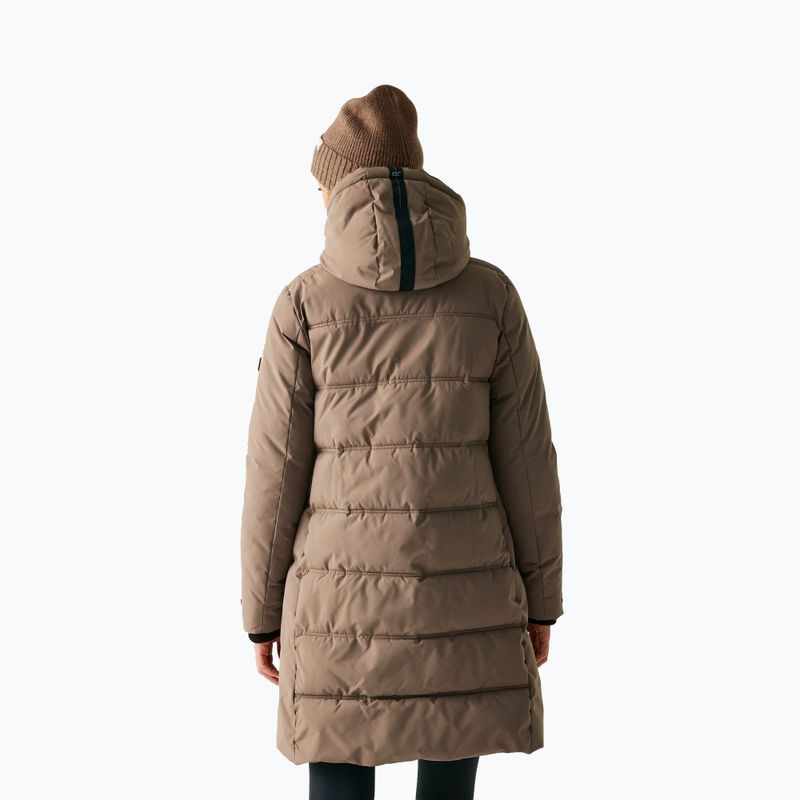 Dámský zateplený kabát REGATTA Eryn mocha/black 3