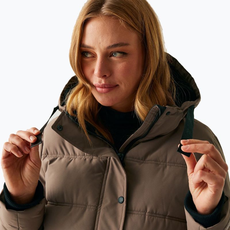 Dámský zateplený kabát REGATTA Eryn mocha/black 4