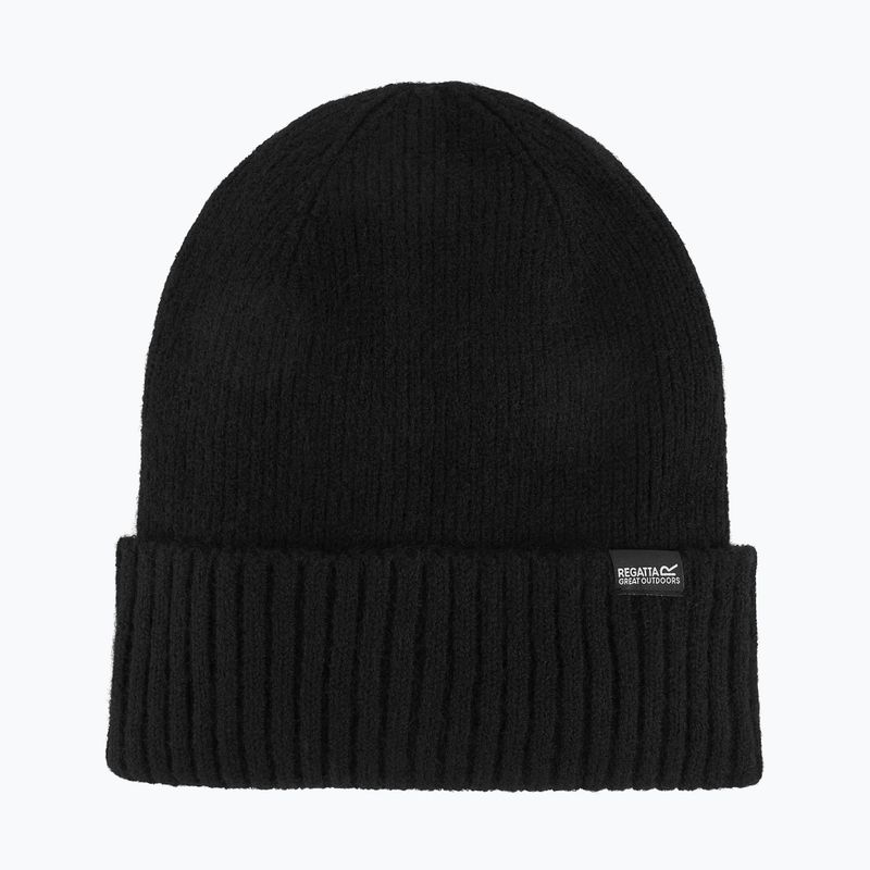 Dámská zimní čepice REGATTA Ribbed Basic black