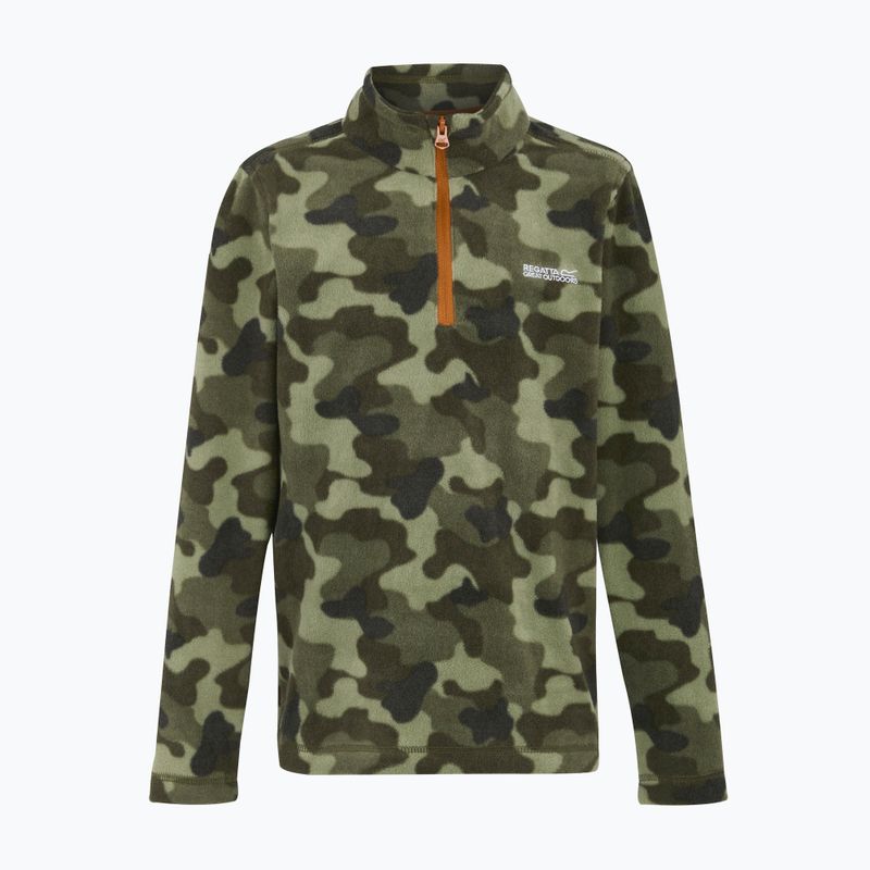 Dětská fleecová mikina REGATTA Hot Shot II olive/night camo print 5