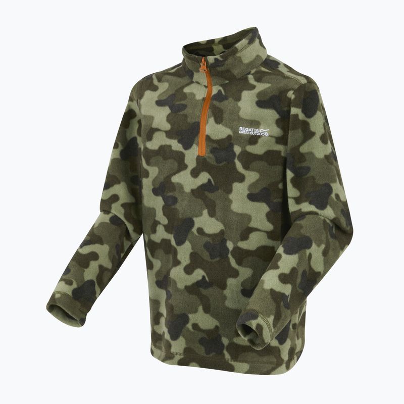Dětská fleecová mikina REGATTA Hot Shot II olive/night camo print 7
