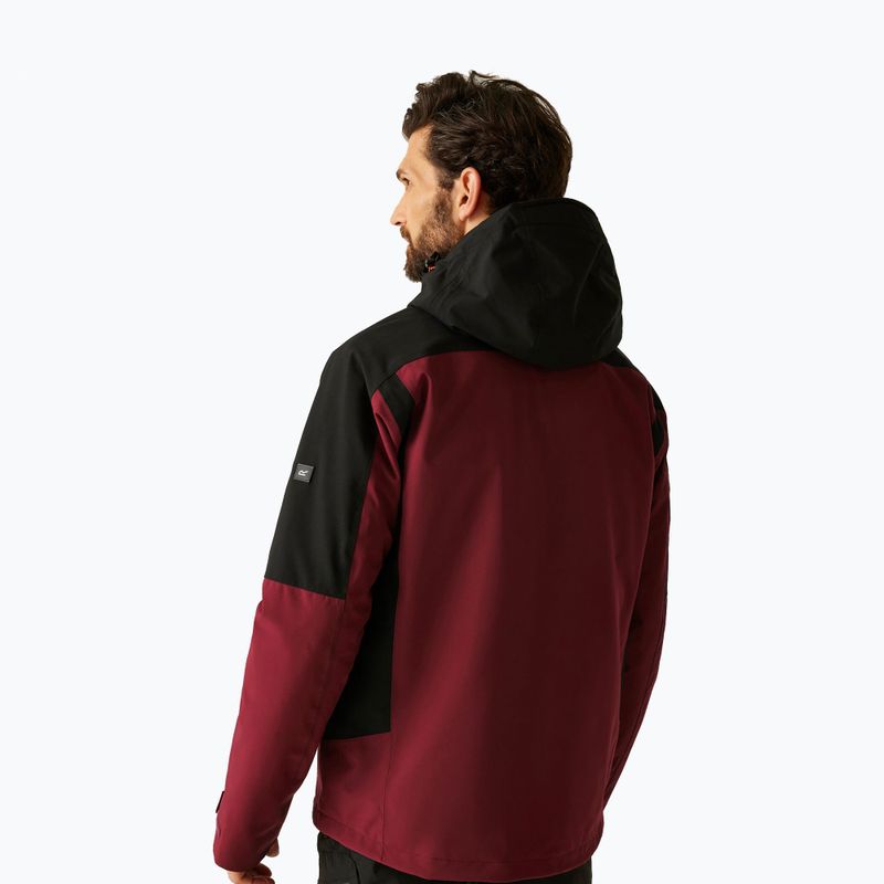 Pánská bunda 3v1 REGATTA Wentwood dark maroon/black 3