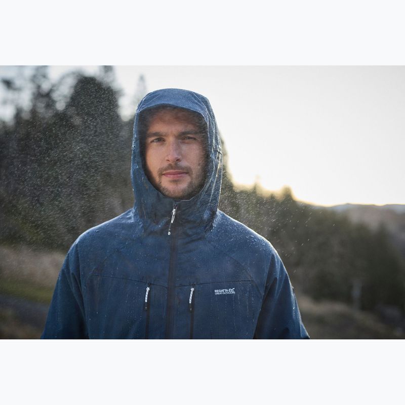 Pánská nepromokavá bunda REGATTA Highton Stretch Padded moonlight denim/navy 13
