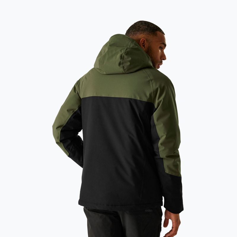 Pánská nepromokavá bunda REGATTA Highton Stretch Padded olive night/black 3