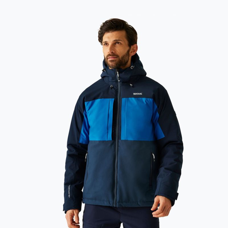 Pánská nepromokavá bunda REGATTA Maland Insulated snorkel blue/moonlight denim