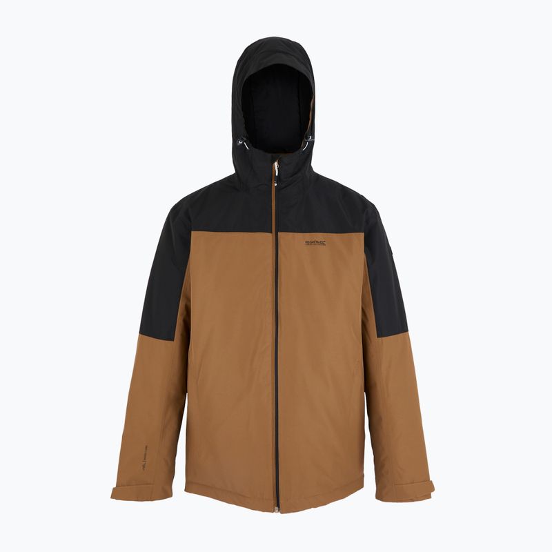 Pánská nepromokavá bunda REGATTA Thornridge nut brown/black 9