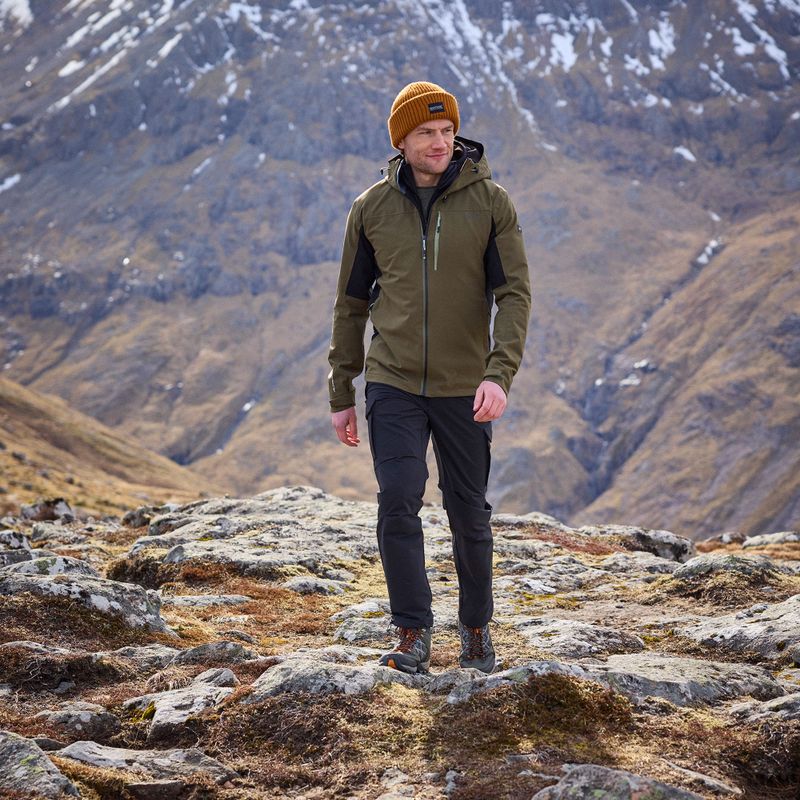 Pánská softshellová bunda REGATTA Birchdale II olive night/black 14