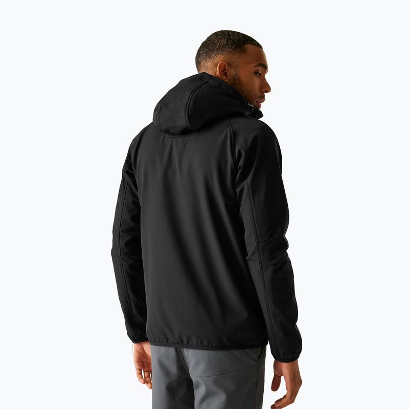 Pánská softshellová bunda REGATTA Arec III black/black 3