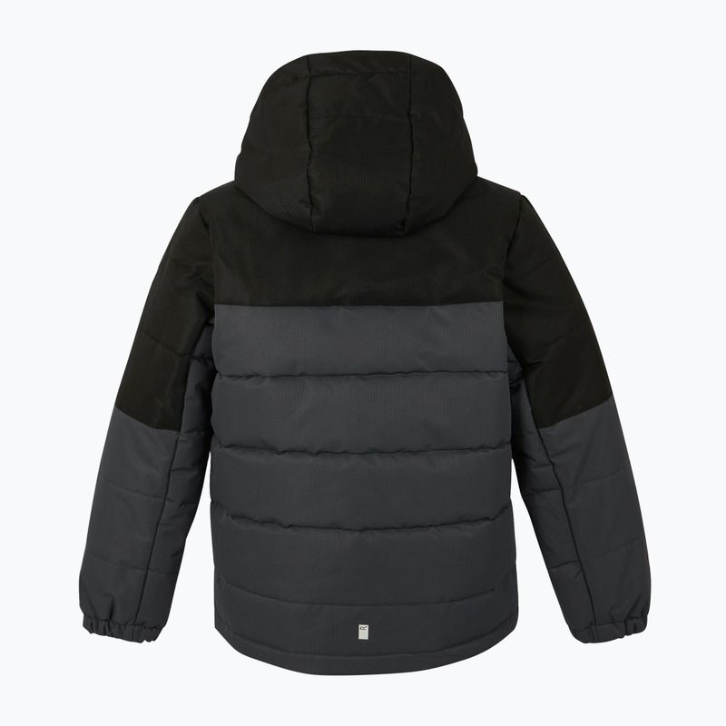 Dětská zateplená bunda REGATTA Lofthouse black/seal green 2