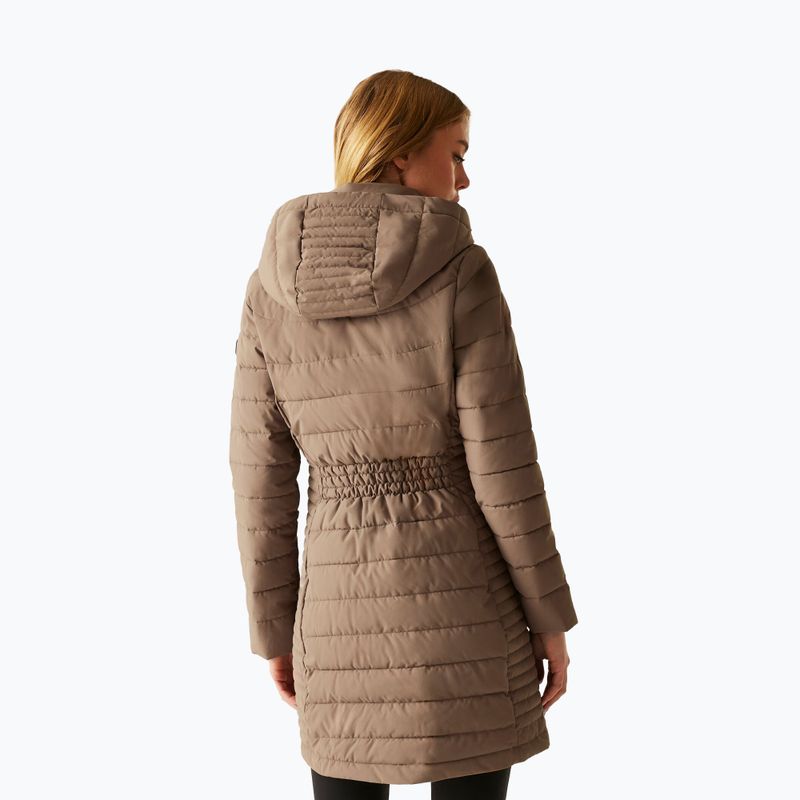 Dámský zateplený kabát REGATTA Andria mocha/perfectly pale 3