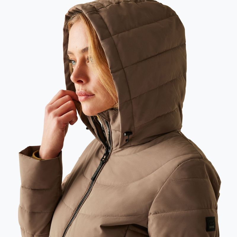 Dámský zateplený kabát REGATTA Andria mocha/perfectly pale 4