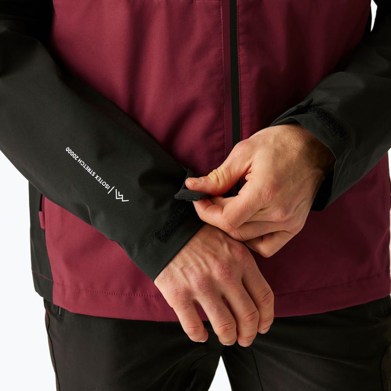 Pánská bunda 3v1 REGATTA Sacramento dark maroon/black 7