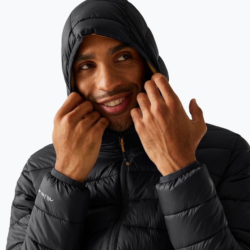 Pánská bunda REGATTA Hooded Marizion ash/gold 4