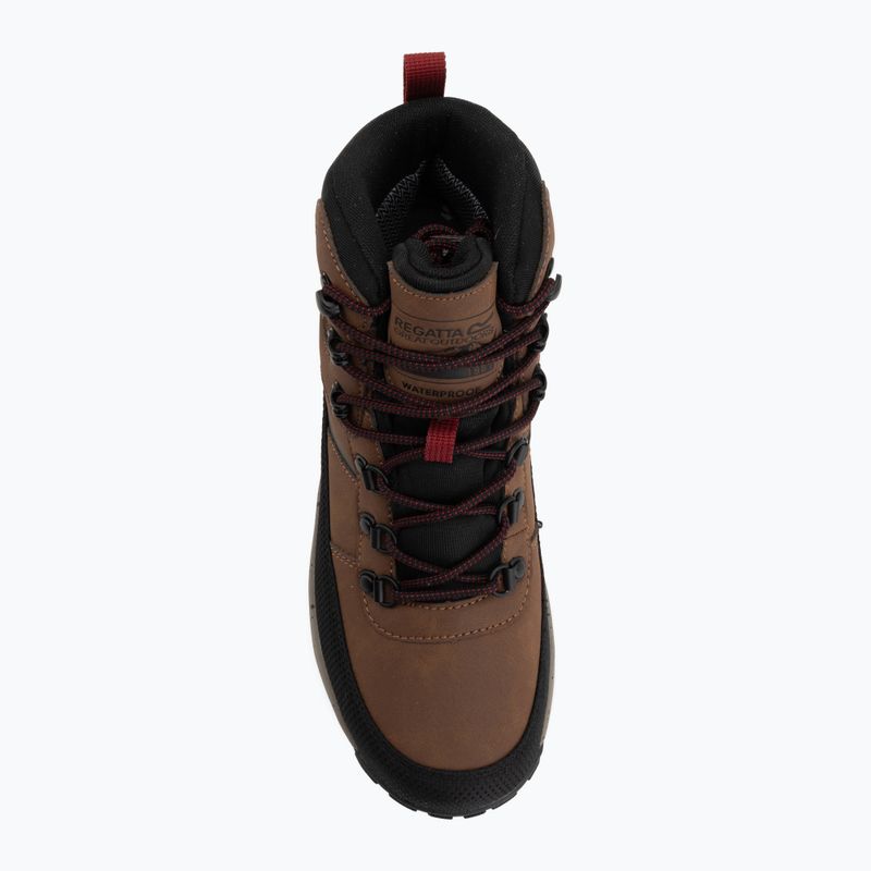 Pánské turistické boty REGATTA Renford brown/rio red 5