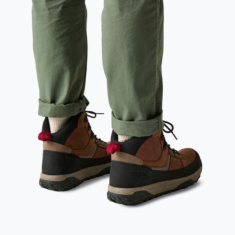 Pánské turistické boty REGATTA Renford brown/rio red 6