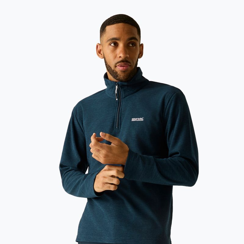 Pánská fleecová mikina Regatta Thompson Marl moonlight denim 4