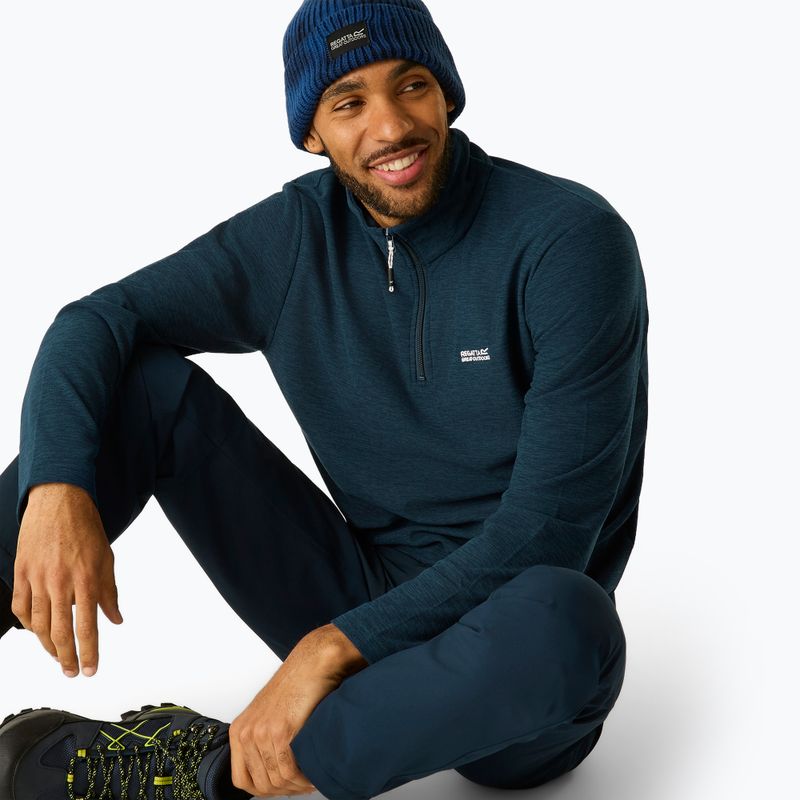 Pánská fleecová mikina Regatta Thompson Marl moonlight denim 7