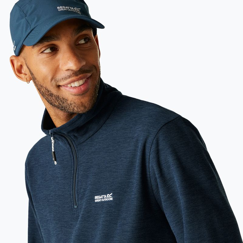 Pánská fleecová mikina Regatta Thompson Marl moonlight denim 8