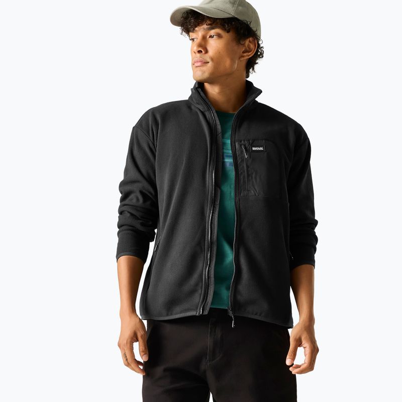 Pánská fleecová mikina REGATTA  Frankie Full Zip Fleece black/black 3