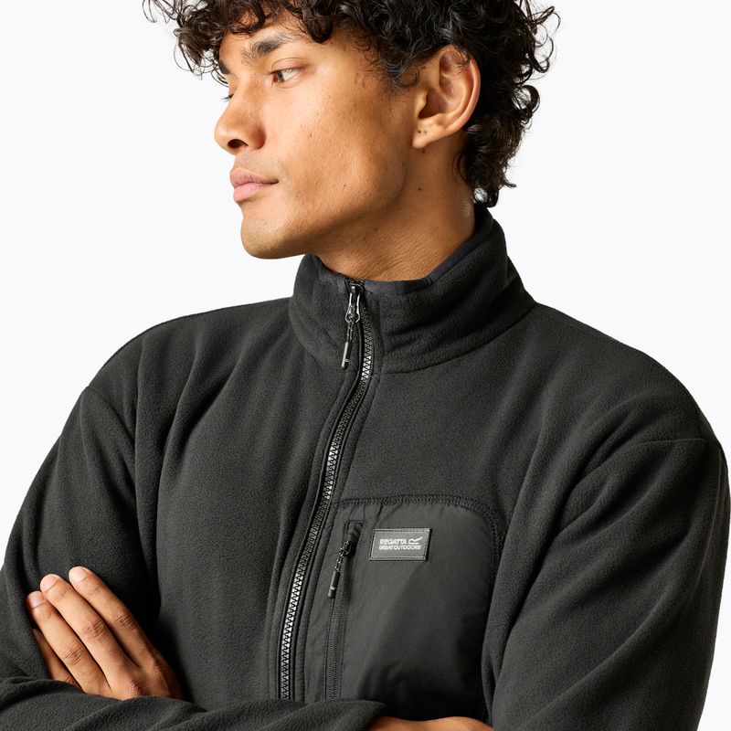 Pánská fleecová mikina REGATTA  Frankie Full Zip Fleece black/black 5