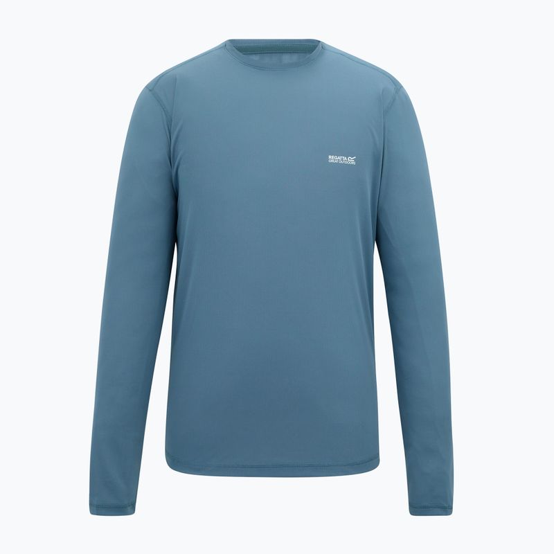 Pánské trekové tričko Longsleeve REGATTA Mindoi Anti Insect china blue 5