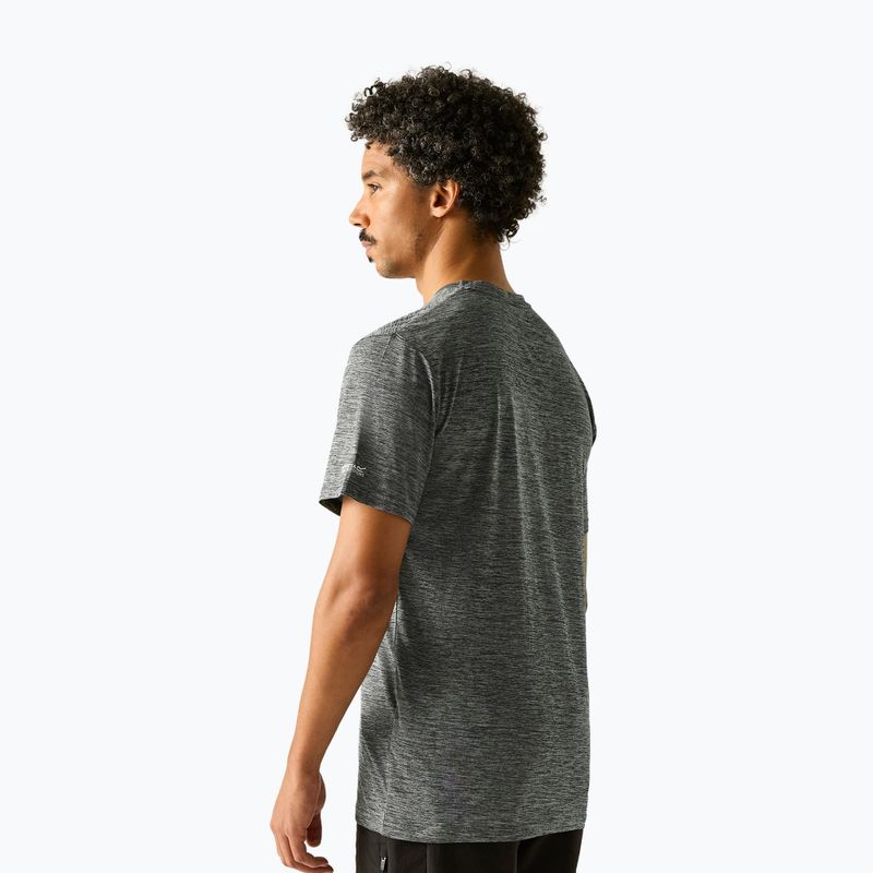 Pánské trekové tričko REGATTA Fingal dark storm marl 3