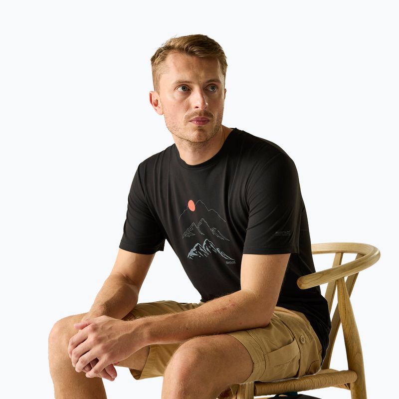 Pánské trekové tričko REGATTA Fingal Stretch black 4