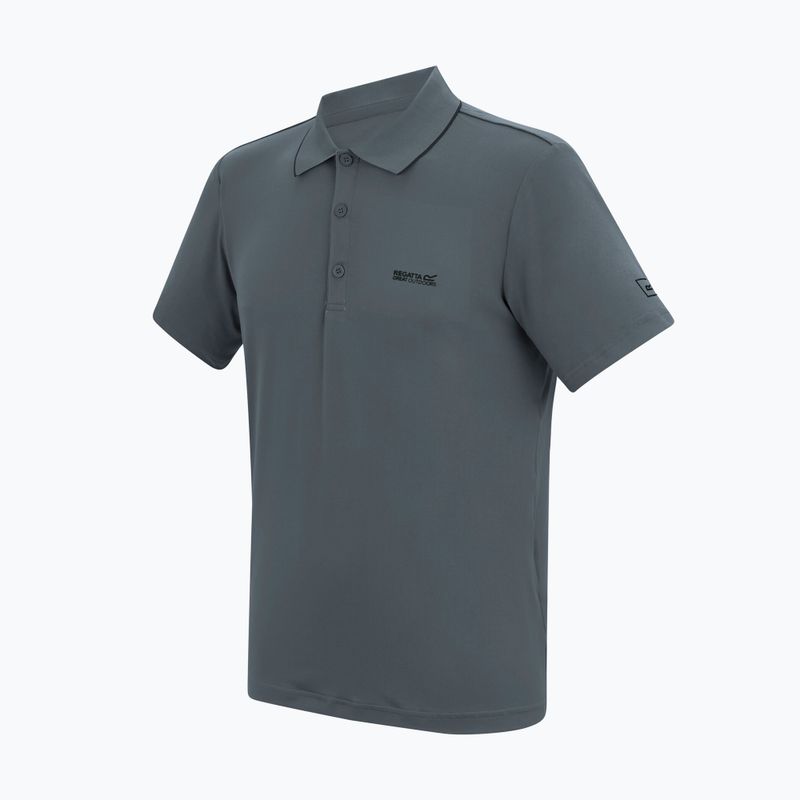 Pánské trekové tričko REGATTA Polo Maverikstretch dark storm 7