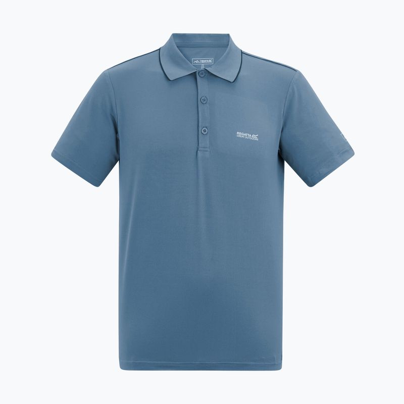 Pánské trekové tričko REGATTA Polo Maverikstretch china blue 5