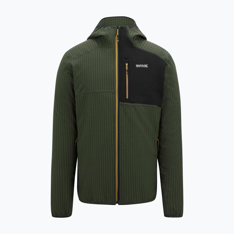 Pánská fleecová mikina REGATTA Alven dark khaki/black 5