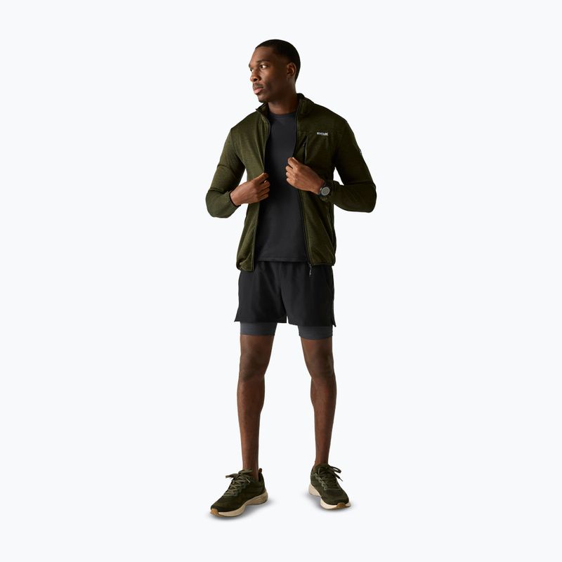 Pánská trekingová mikina REGATTA Hillden Midlayer dark khaki 2
