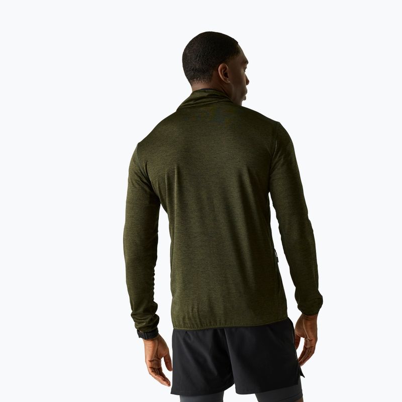 Pánská trekingová mikina REGATTA Hillden Midlayer dark khaki 3