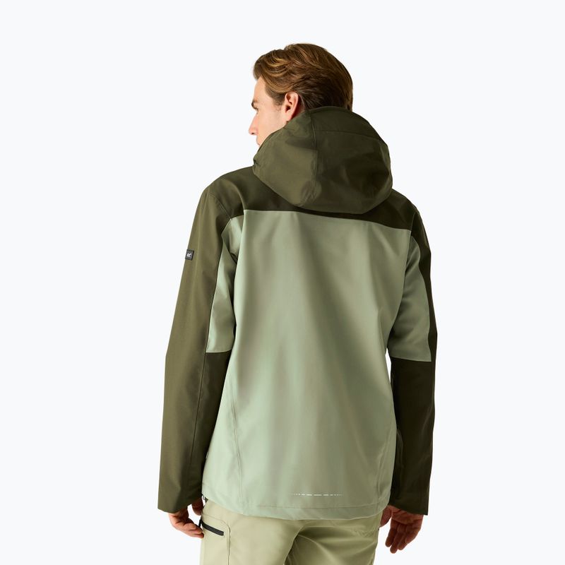 Pánská nepromokavá bunda REGATTA Waterproof Shell Bosfield light sage/dark khaki 3