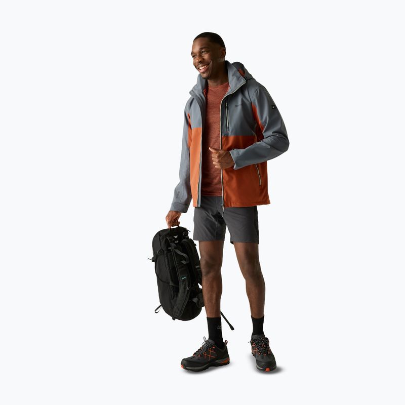 Pánská nepromokavá bunda REGATTA Waterproof Shell Bosfield brick/dark storm 2