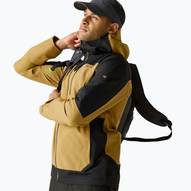 Pánská nepromokavá bunda REGATTA Highton Stretch IV wood brown/black 5