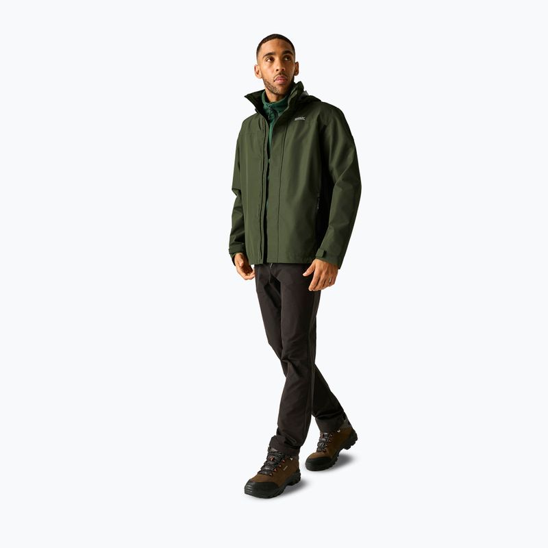 Pánská softshellová bunda REGATTA Matt II dark khaki/black 2