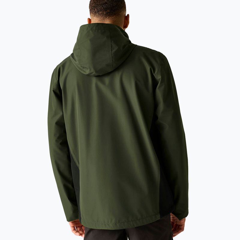 Pánská softshellová bunda REGATTA Matt II dark khaki/black 3