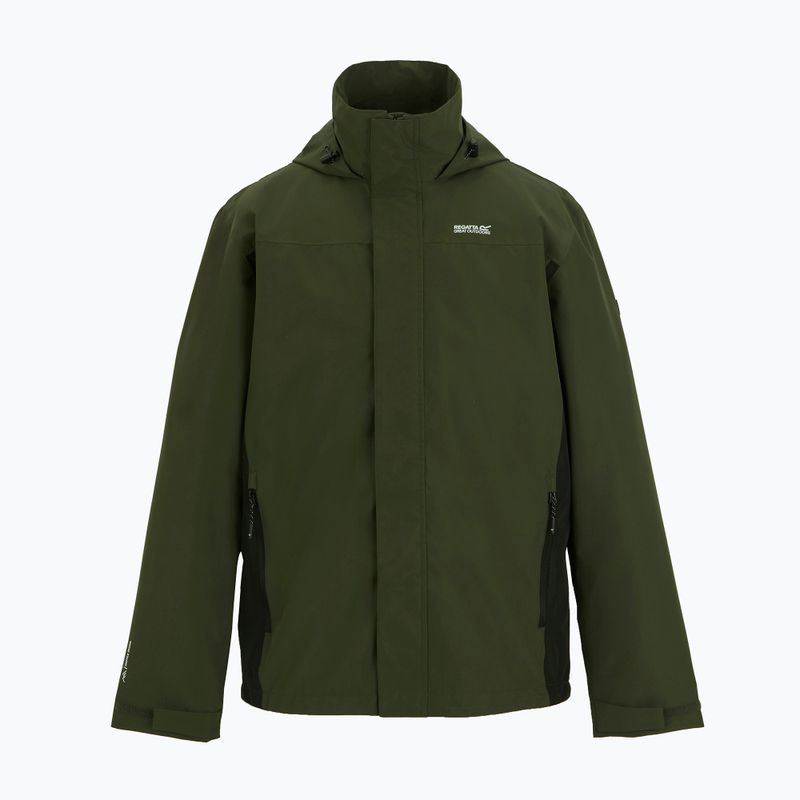 Pánská softshellová bunda REGATTA Matt II dark khaki/black 8