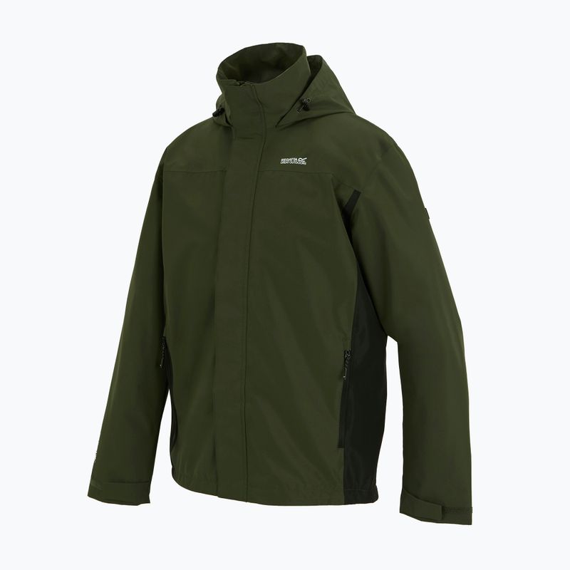 Pánská softshellová bunda REGATTA Matt II dark khaki/black 10