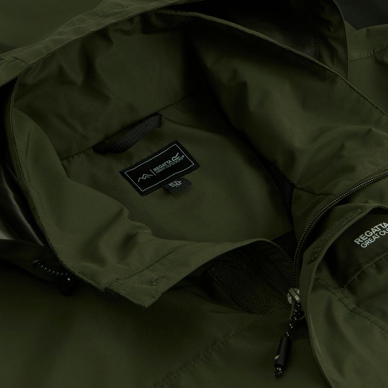 Pánská softshellová bunda REGATTA Matt II dark khaki/black 11