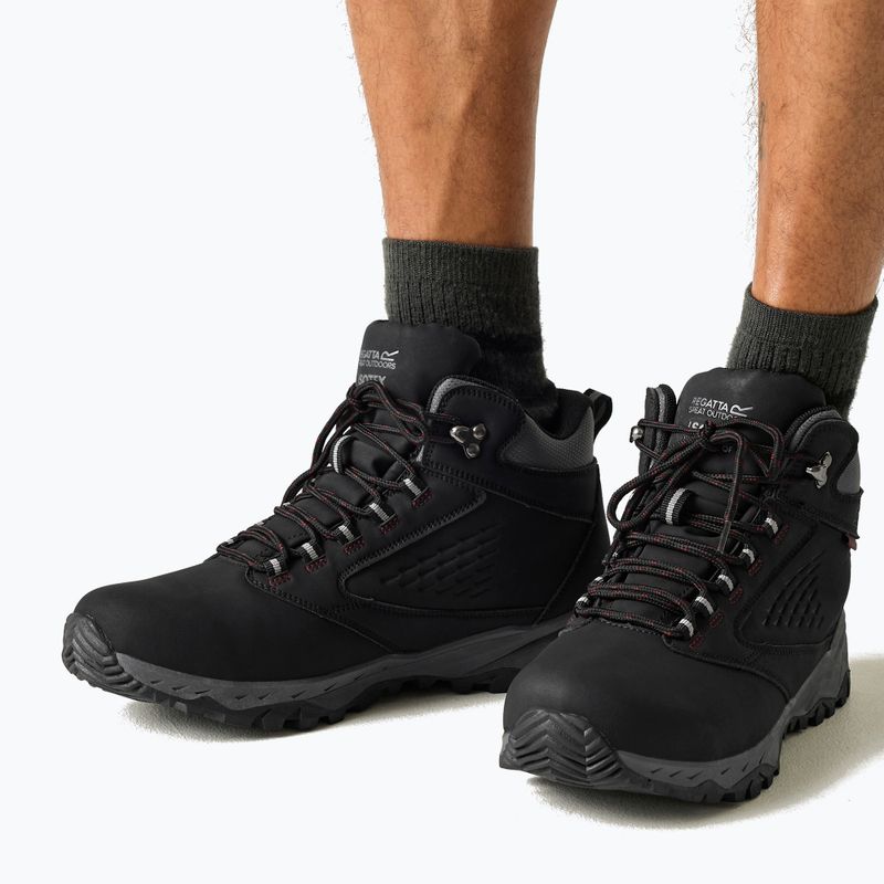 Pánské trekové boty REGATTA Amble Boot Waterproof black/riored 5