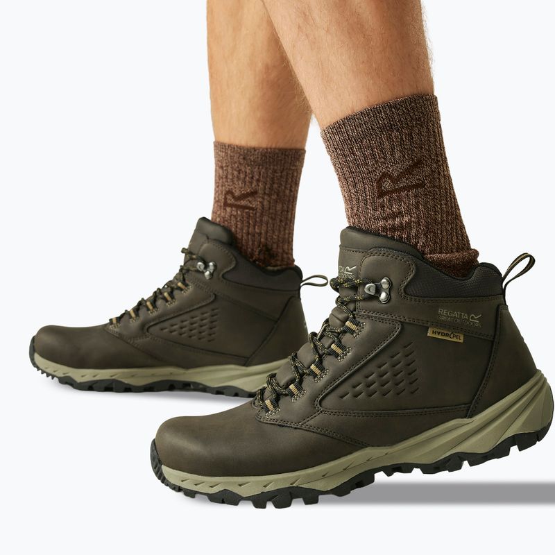 Pánské trekové boty REGATTA Amble Boot Waterproof peat/tan 5