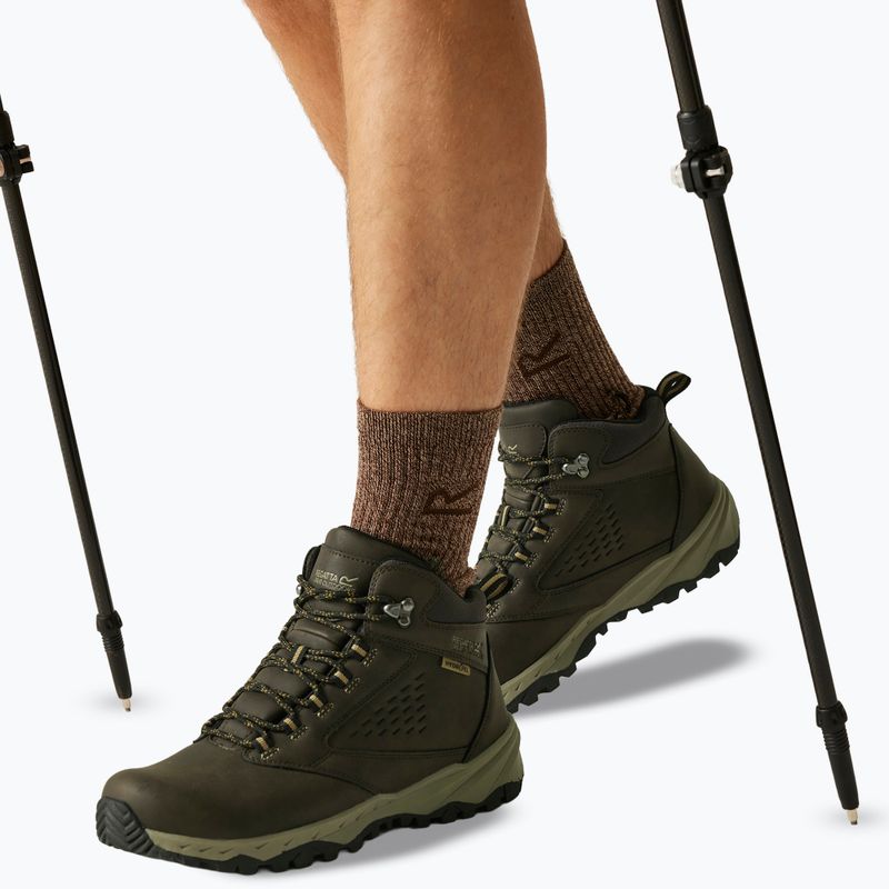 Pánské trekové boty REGATTA Amble Boot Waterproof peat/tan 6