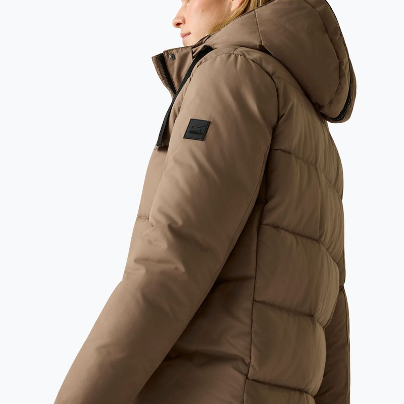 Dámský zateplený kabát REGATTA Eryn mocha/black 7