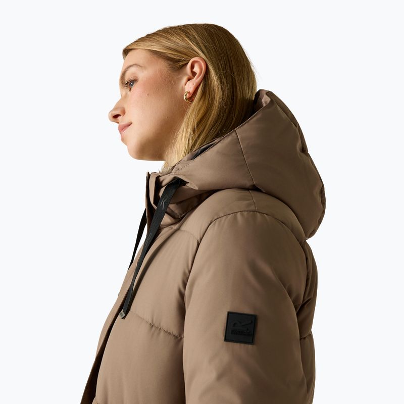 Dámský zateplený kabát REGATTA Eryn mocha/black 8