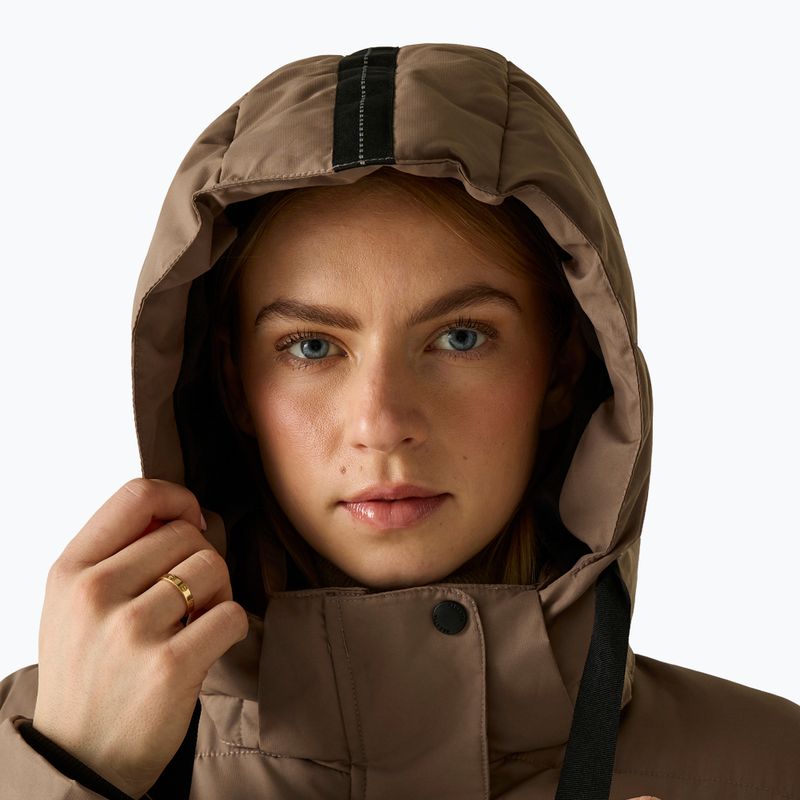 Dámský zateplený kabát REGATTA Eryn mocha/black 9