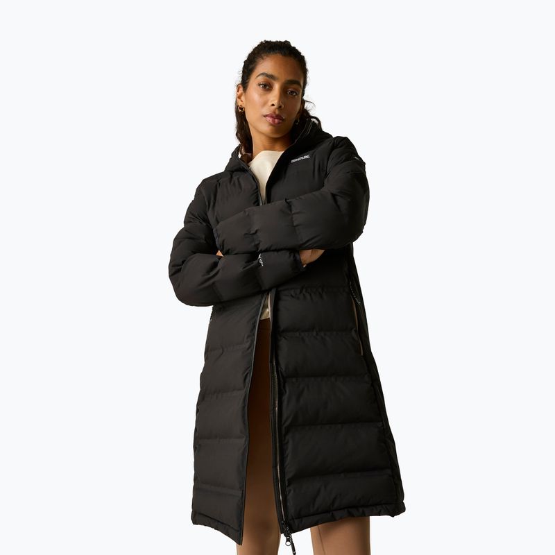 Dámský zateplený kabát REGATTA Altoro Thermal Long black/mocha 5
