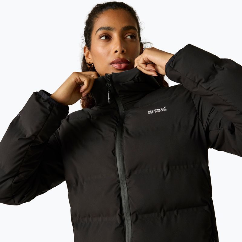 Dámský zateplený kabát REGATTA Altoro Thermal Long black/mocha 8