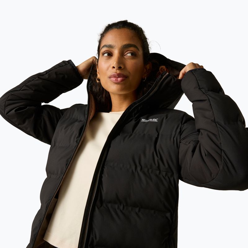 Dámský zateplený kabát REGATTA Altoro Thermal Long black/mocha 9