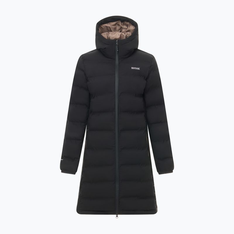 Dámský zateplený kabát REGATTA Altoro Thermal Long black/mocha 10